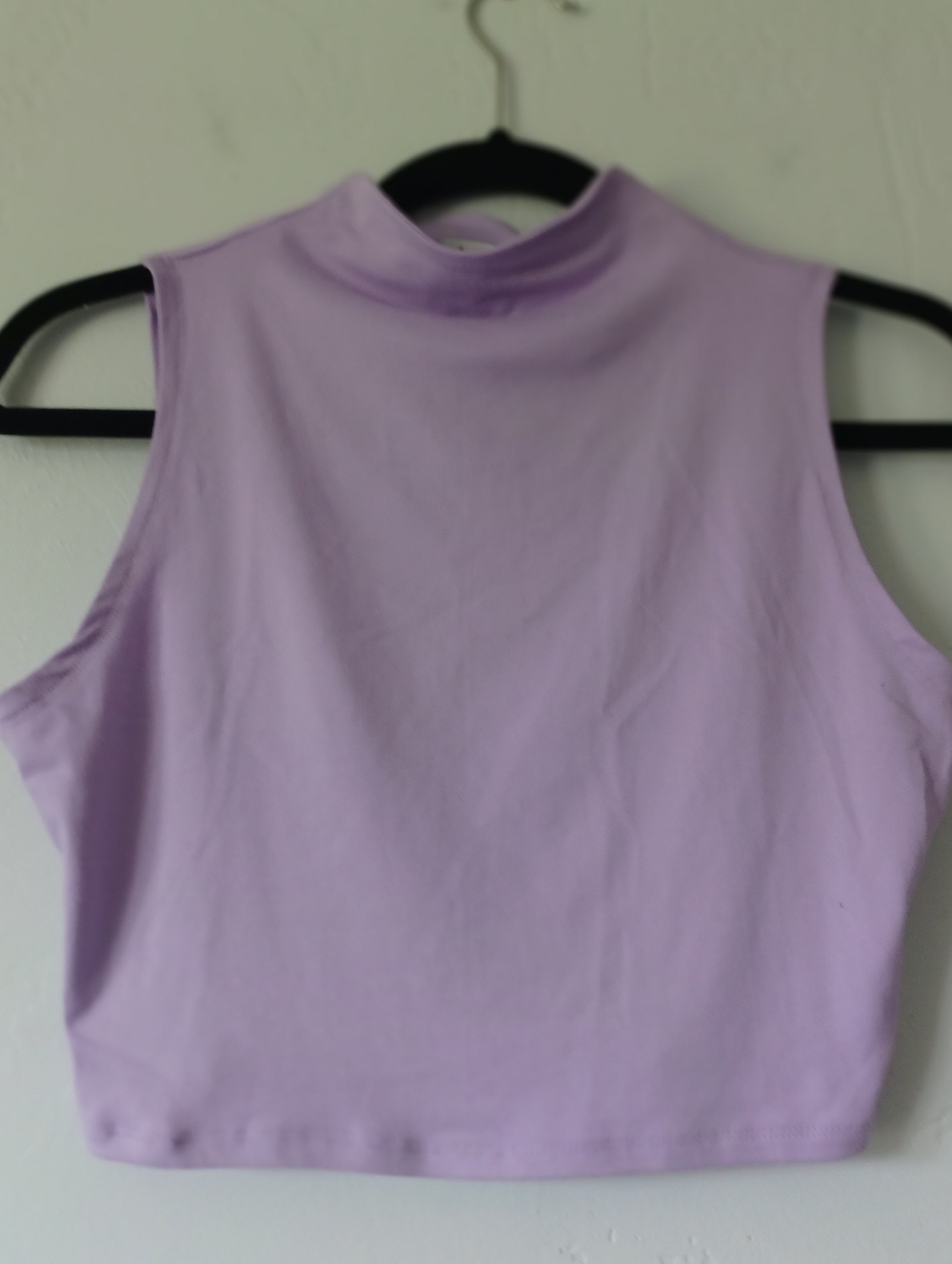 NWT Love J Mock Neck Sleeveless Crop Top